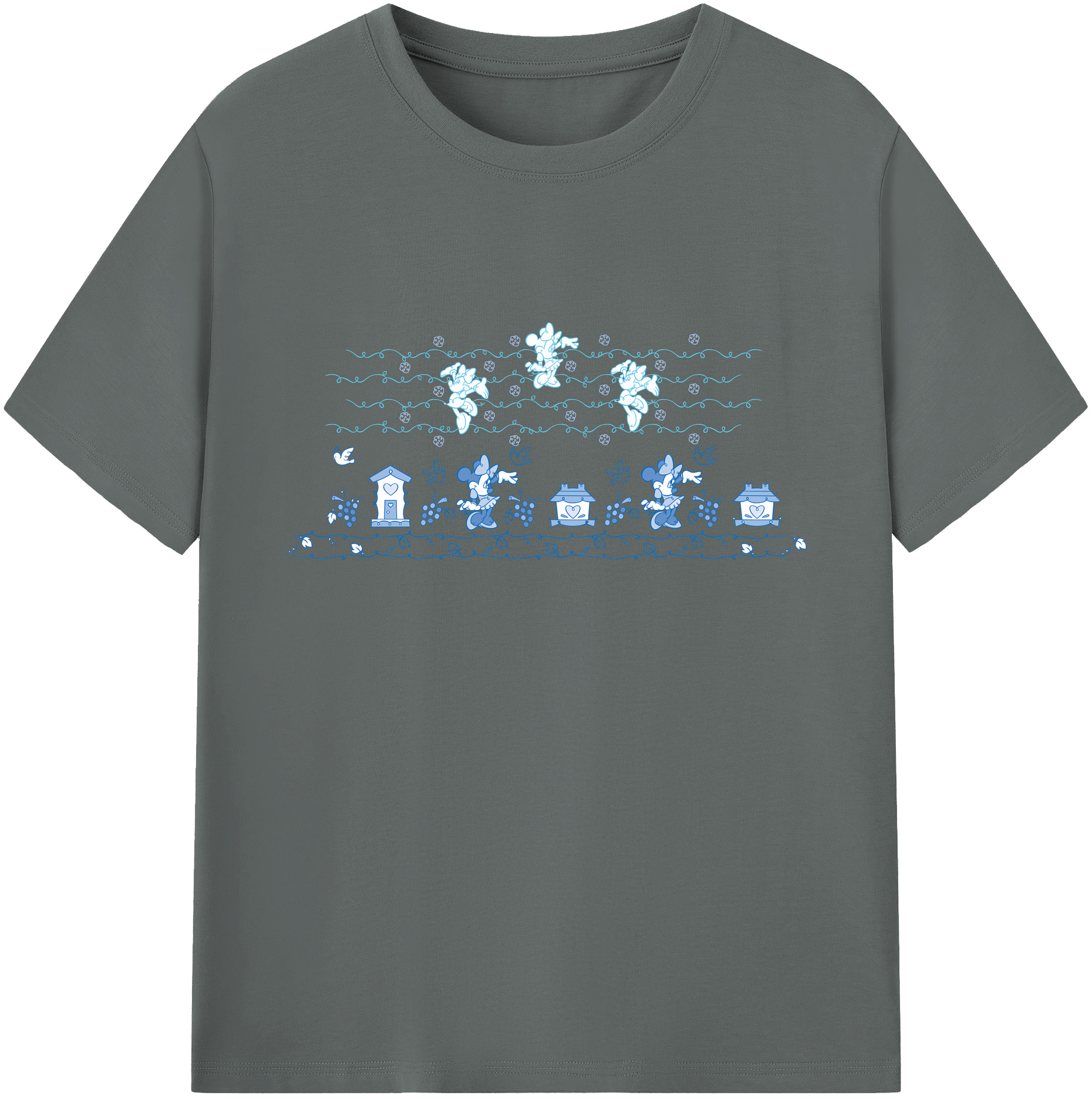 ミッキーマウス Mickey Mouse 綿100％ メンズ半袖Tシャツ｜肌触りやわらか＆通気性